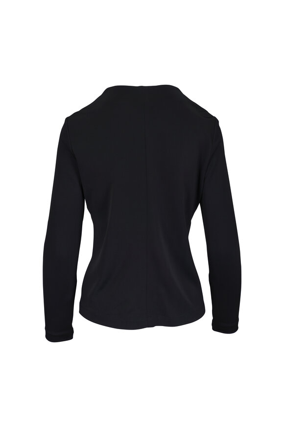 Valentino - Maglia Black Wool & Lace Yoke Sweater