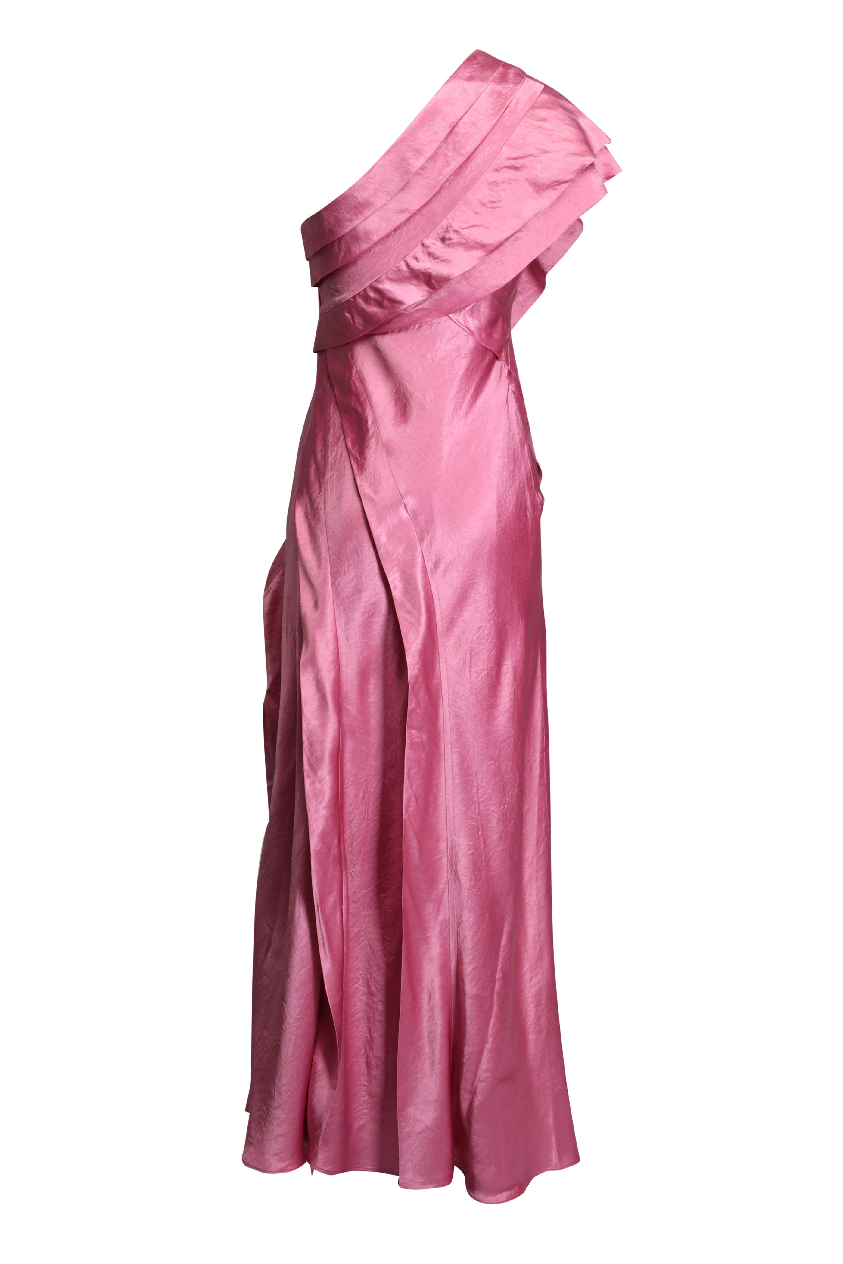 Acler - Musk Pink Blenfleet One-Shoulder Gown