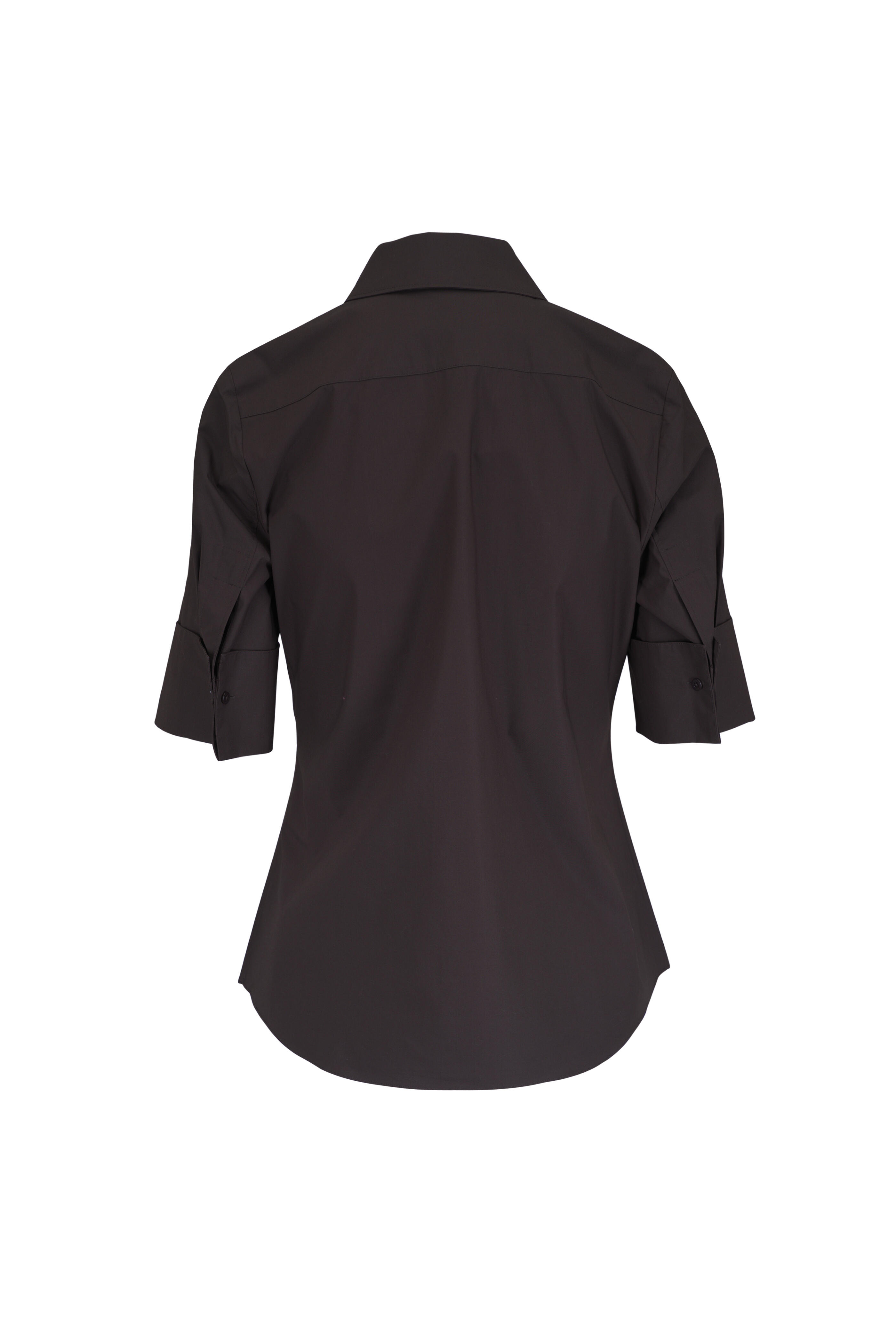 Dorothee Schumacher - Poplin Power Chocolate Brown Blouse