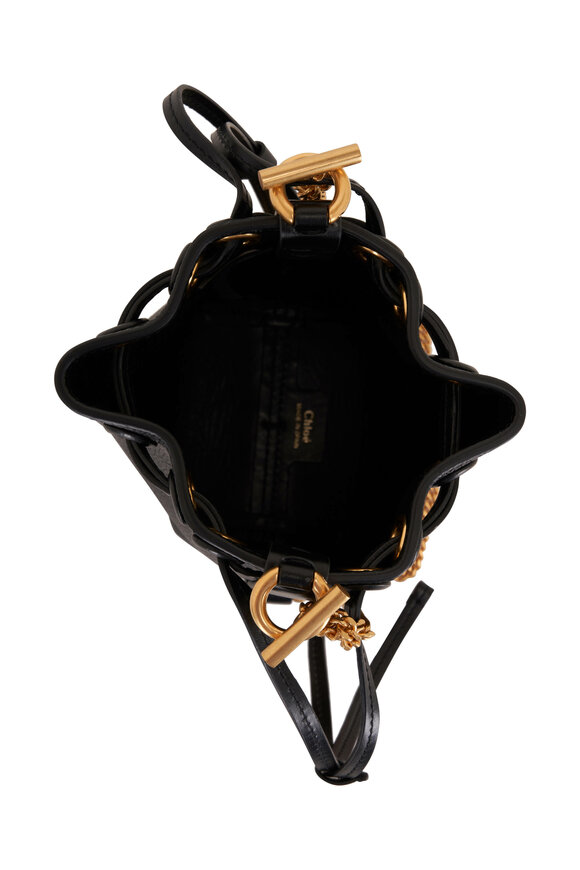 Chloé - Marcie Black Leather Micro Bucket Bag