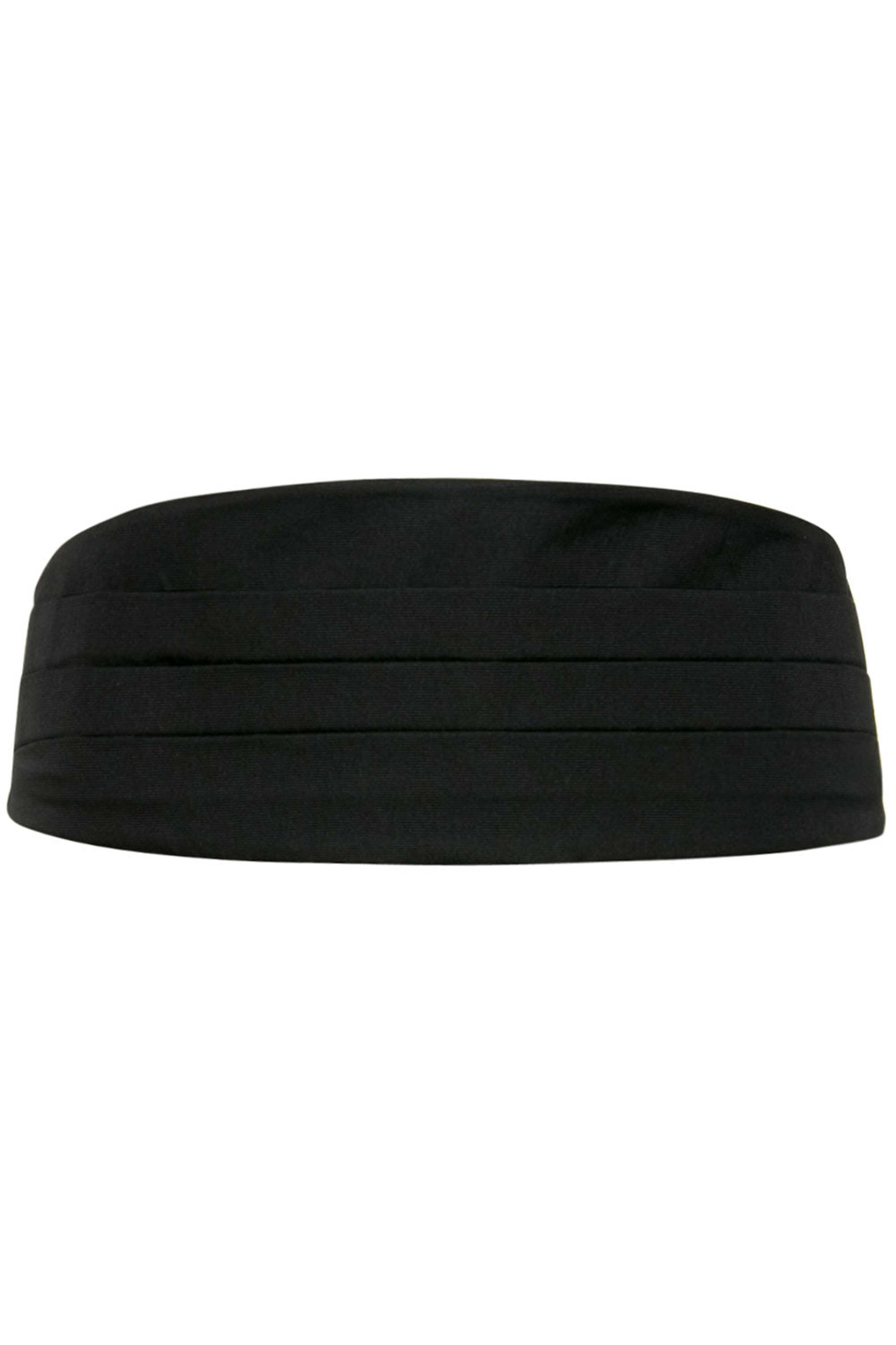 Edward Armah - Black Satin Cummerbund Set