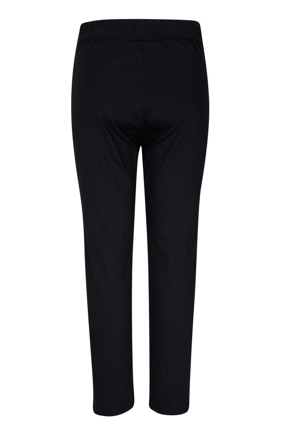 D.Exterior - Black Stretch Cotton Slim Pant