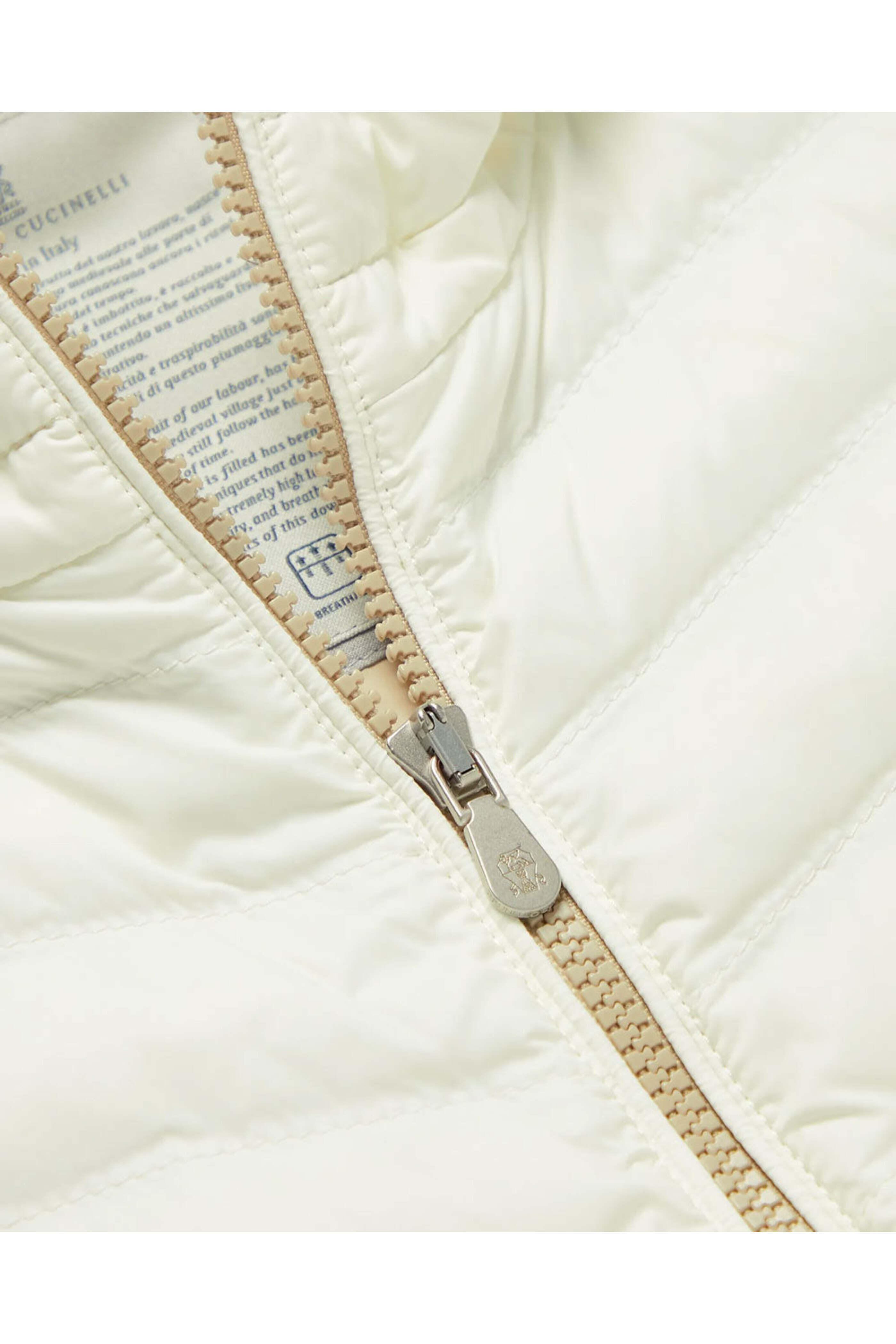 Brunello Cucinelli - White Nylon Lightweight Down Vest