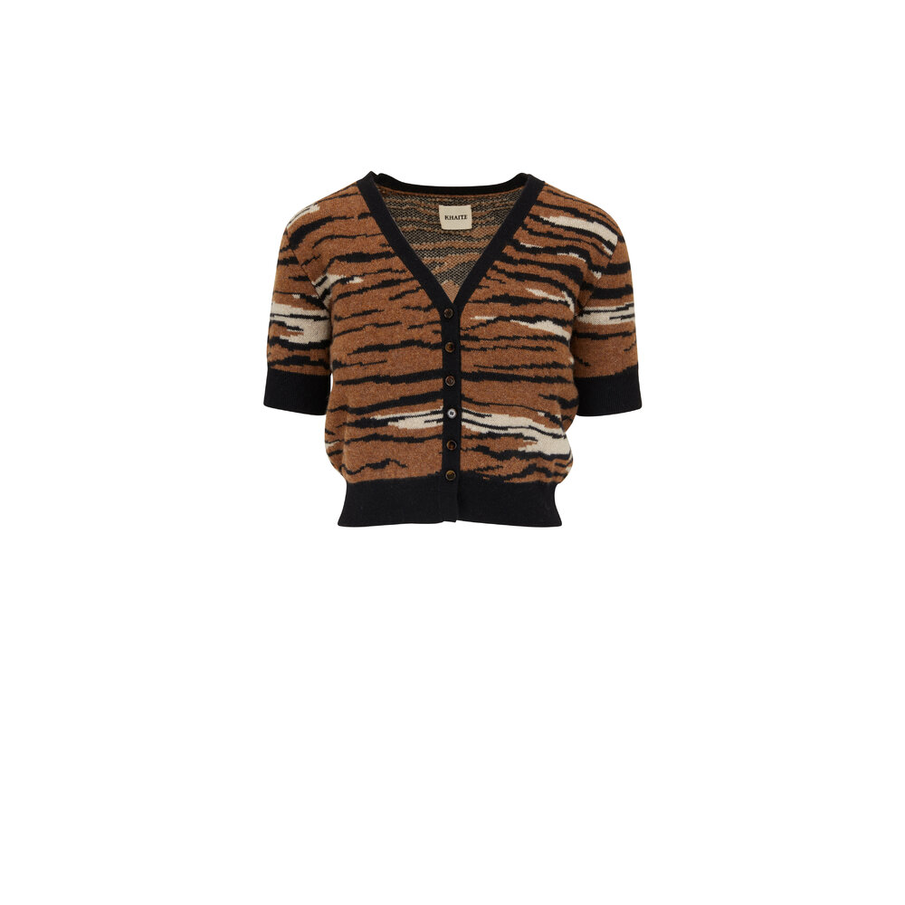 トップス CAPTAINS HELM TIGER CARDIGAN L Mens-y Cardigan Sweater With Tiger Patch For Women | J.Crew