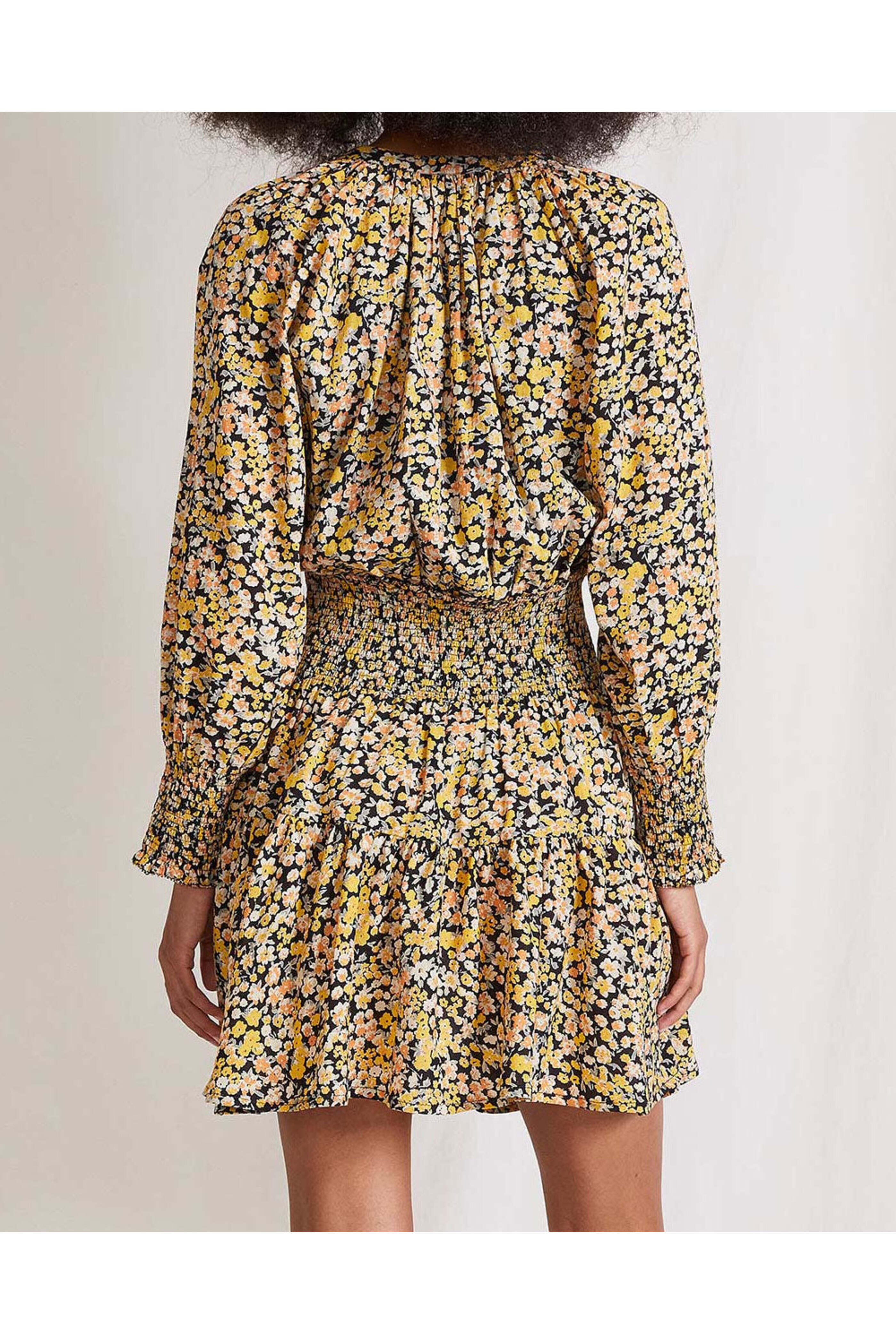 Apiece Apart - Yellow Floral La Ventura Mini Dress