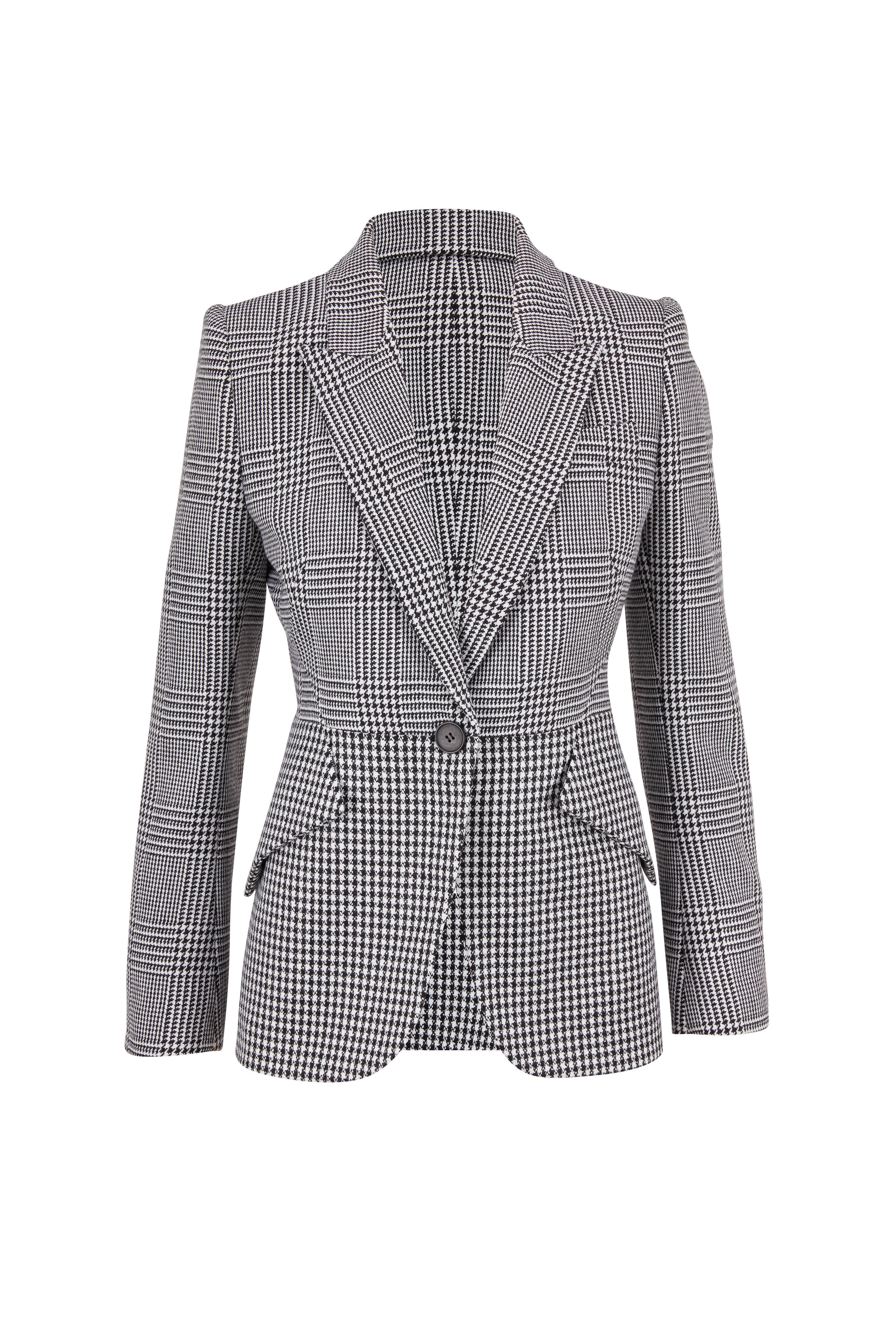 Alexander McQueen - Black & White Prince Of Wales & Houndstooth Jacket