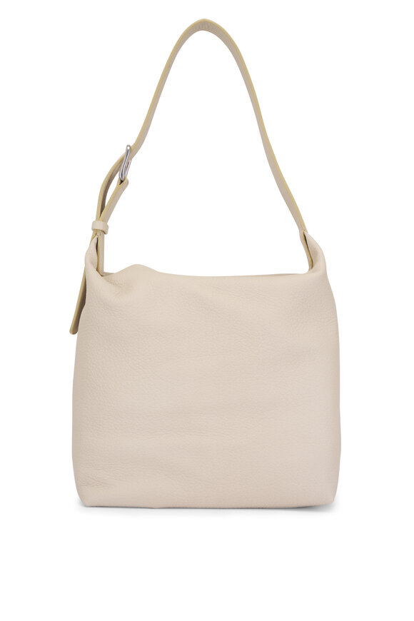 The Row Isa Porcelain Leather Shoulder Bag
