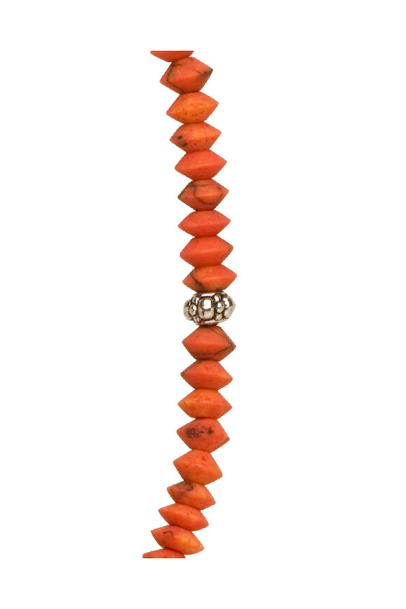 Spivey Orange Matte JadeBeaded Bracelet - view 2
