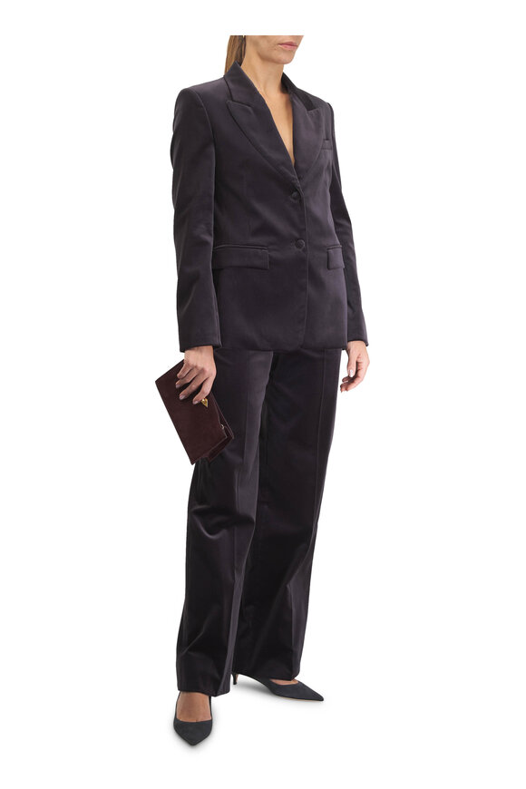 Dorothee Schumacher Elegance Softness Graphite Velvet Jacket - view 2