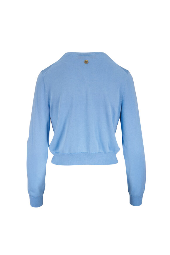 Carolina Herrera Cloud Blue Cropped Cardigan - view 2