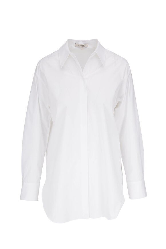 Dorothee Schumacher - Power White Poplin Blouse | Mitchell Stores