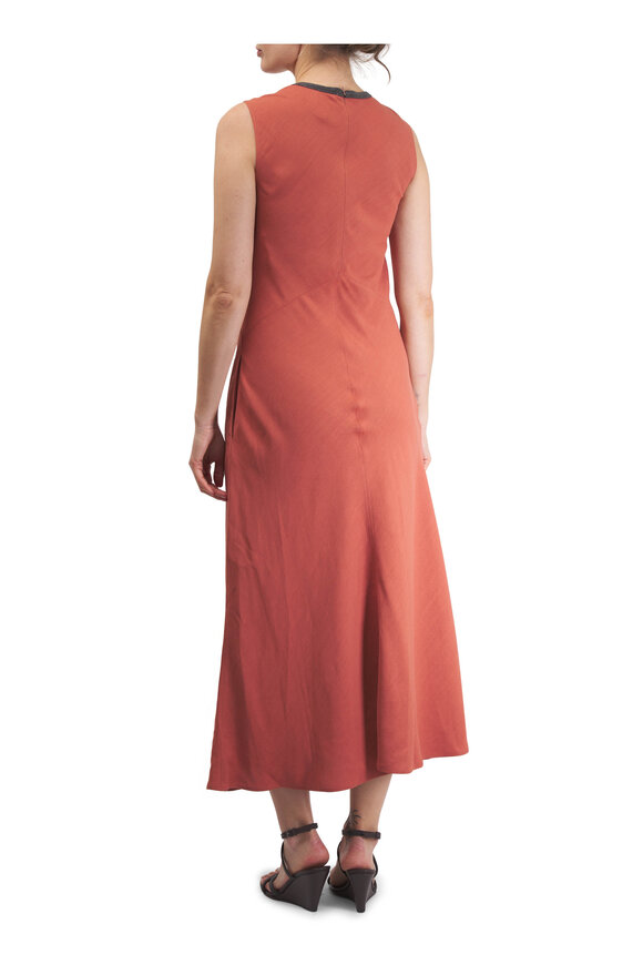 Brunello Cucinelli - Tangerine Twill Dress | Mitchell Stores