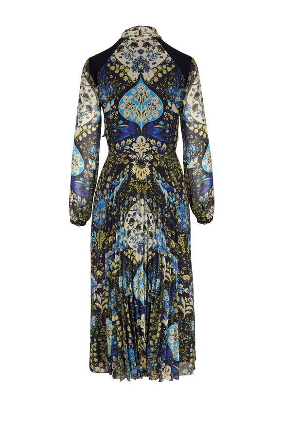 Etro - Dark Gray Mythological Print Midi Dress 