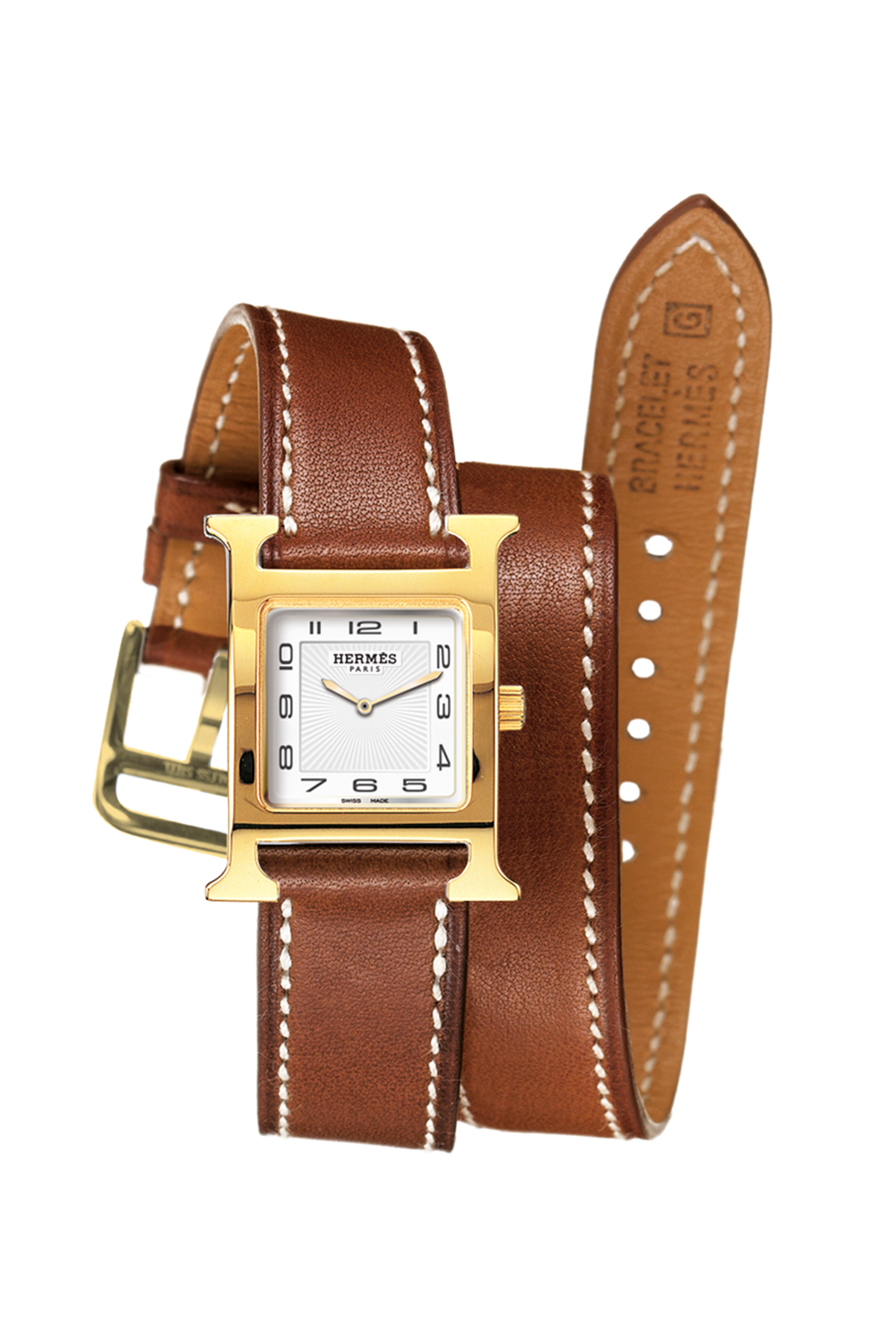 Hermès - Heure H PM Gold Plated Watch, Small Model