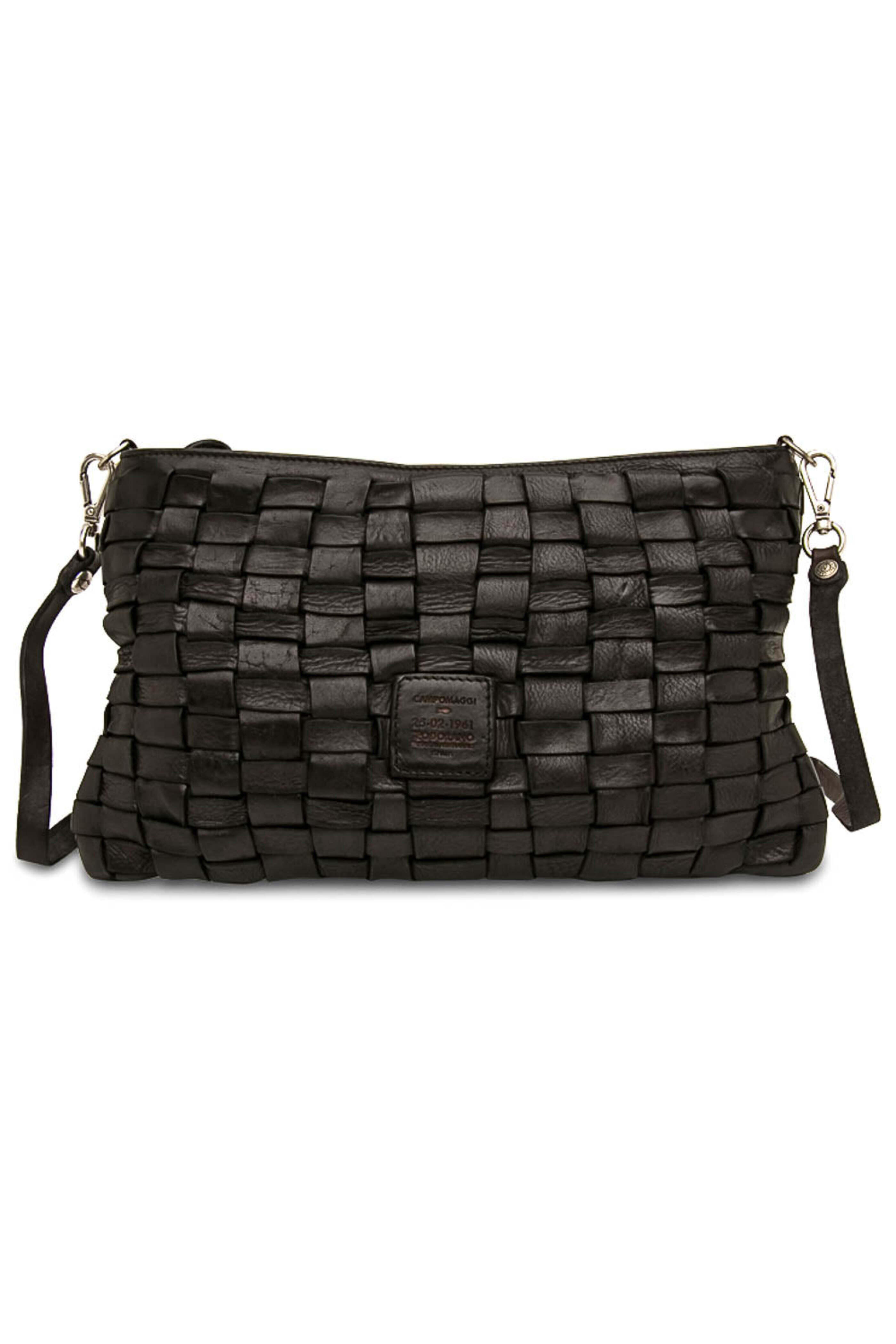 Campomaggi - Black Woven Leather Pouch