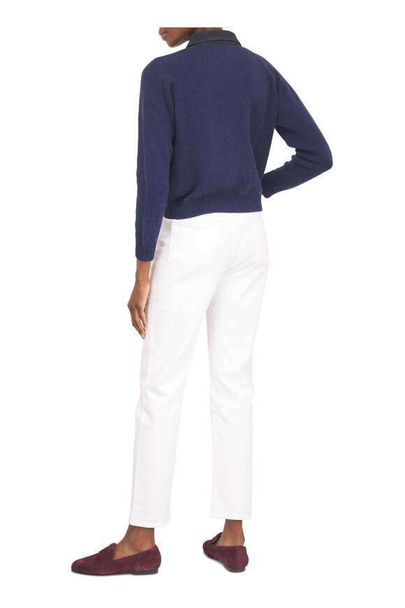 Kiton White Stretch Cotton Jean - view 4