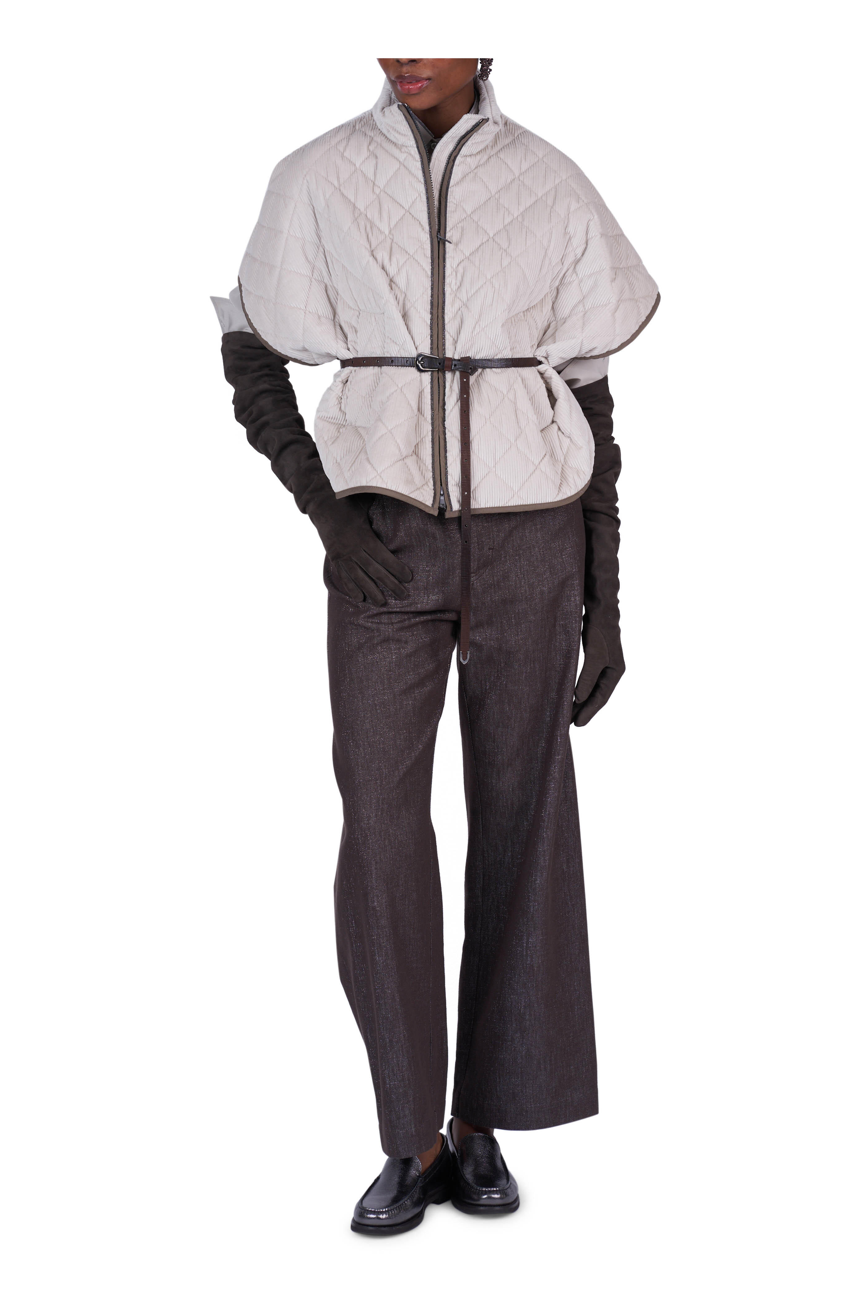 Brunello Cucinelli - Sparkling Brown Loose Five Pocket Pant