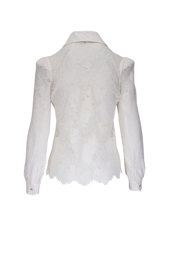 L'Agence - Jenica White Lace Blouse 