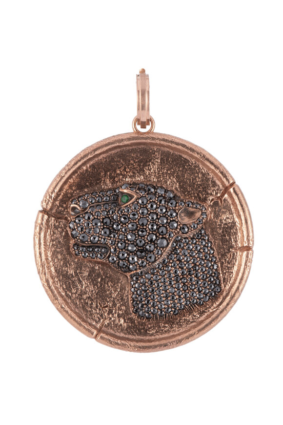 Sylva & Cie Leopard Coin Pendant