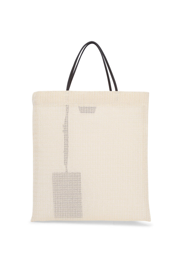 Chloé - Sense Crystal White Small East West Leather Tote