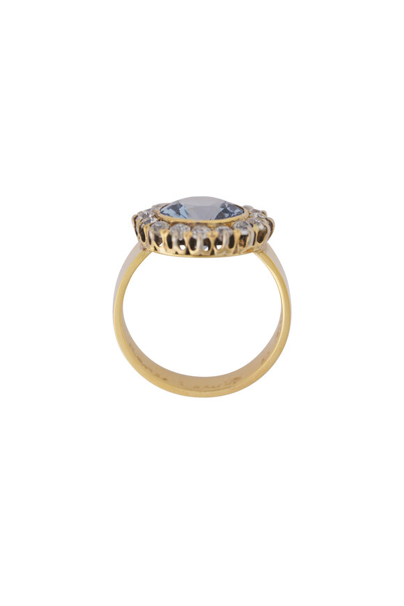 Renee Lewis 18k Yellow Gold Diamond & Spinel Ring - view 2