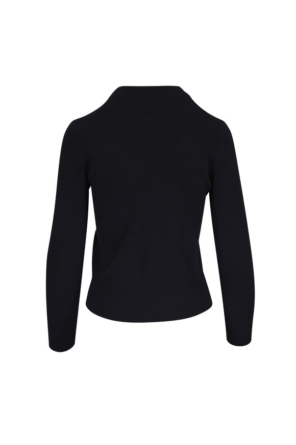 Veronica Beard Pippen Black Cashmere Pullover - view 3