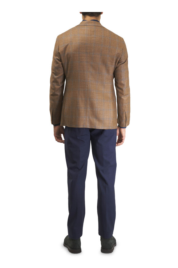 Marco Pescarolo Blue Stretch Wool Five Pocket Pant - view 4