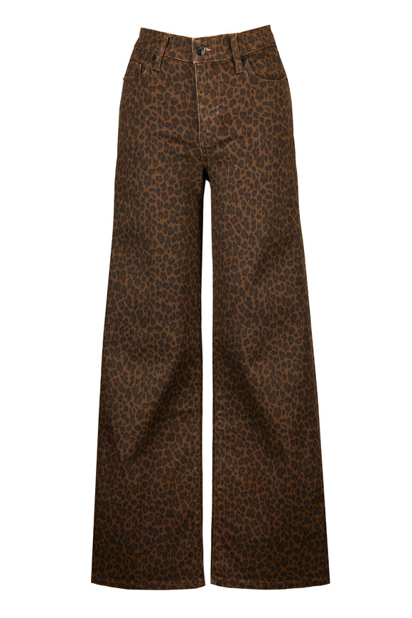 Frame Leopard Le Slim Palazzo Denim Jean - view 1