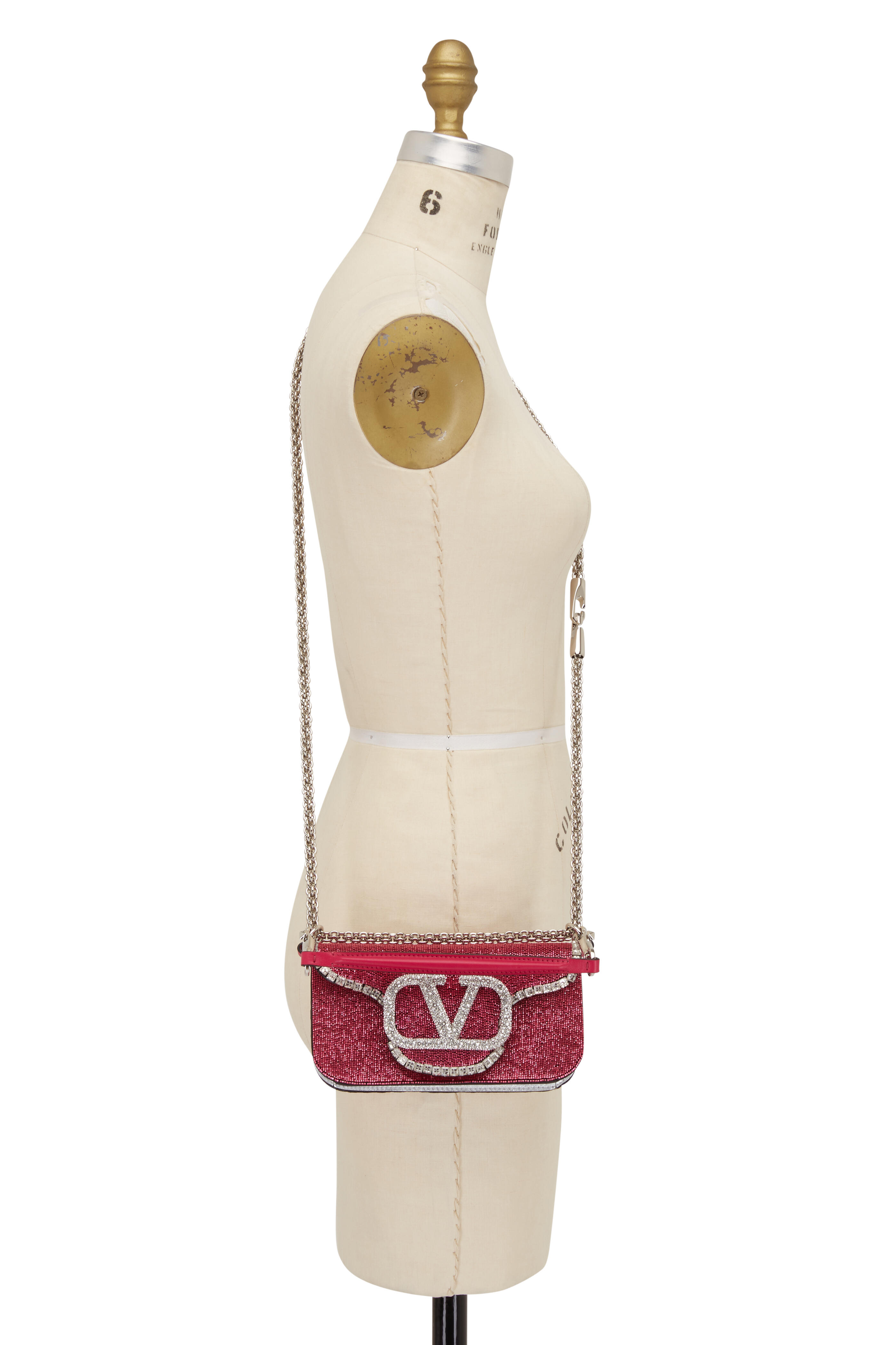 Valentino Garavani - Pink V Logo Flap Shoulder Bag