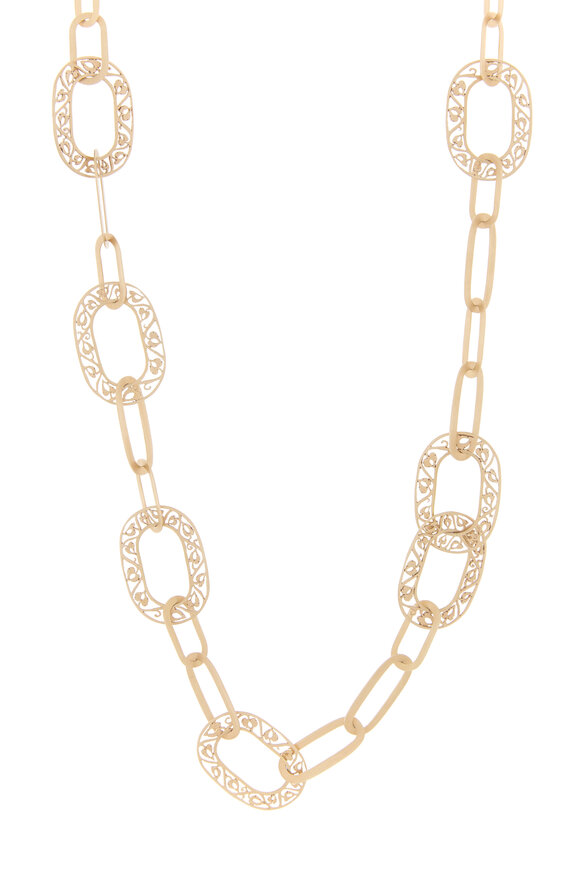 Pomellato - Pink Gold Filigree Chain Necklace