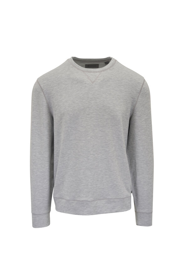 G/Fore Nimbus Gray Terry Crewneck Sweater