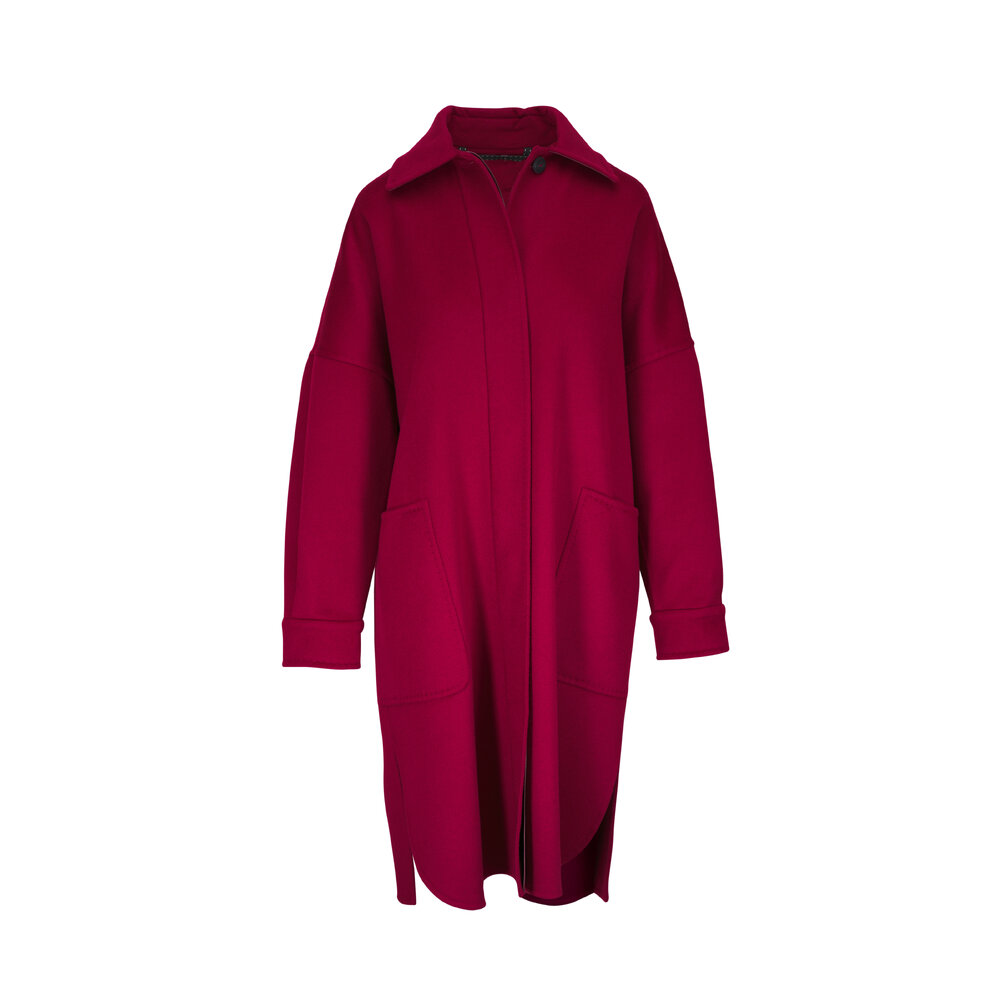 コート Max Mara Album Oversize Cashmere Coat MAX MARA Album Collarless Cashmere Long Coat Max Mara