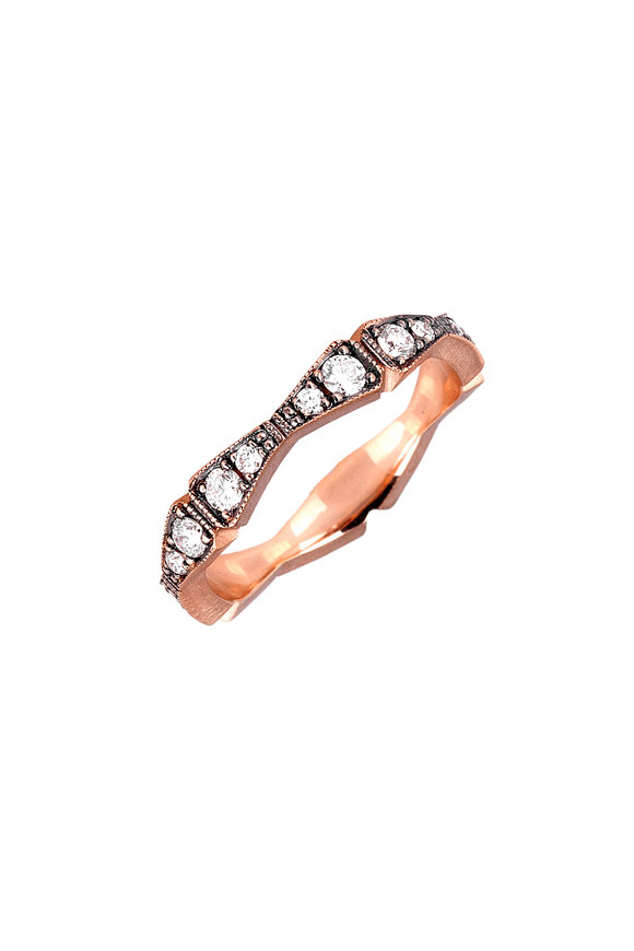 Sylva & Cie - 14K Rose Gold Tux Stack Band