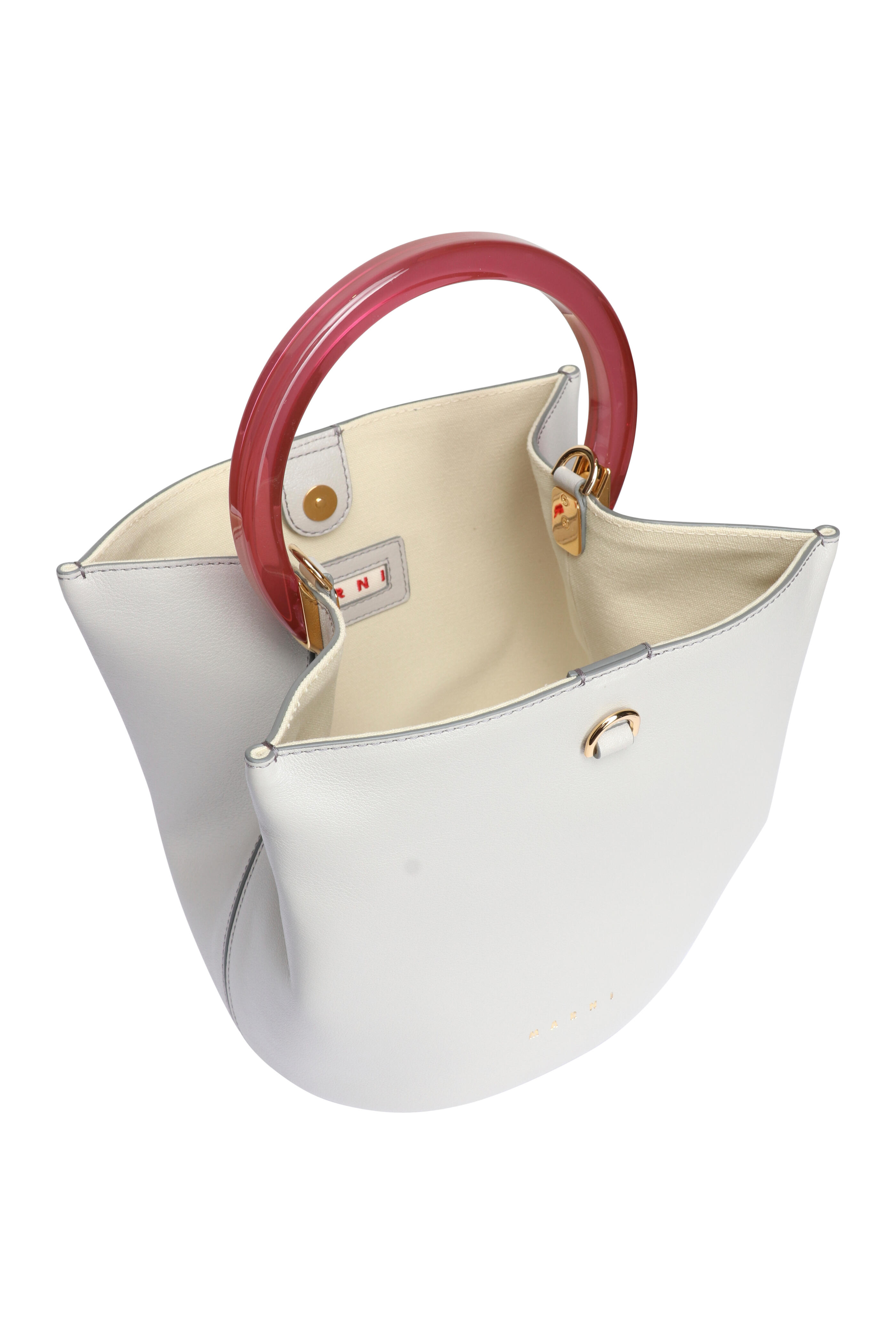 Marni - Small Pannier Everest Leather Bucket Bag