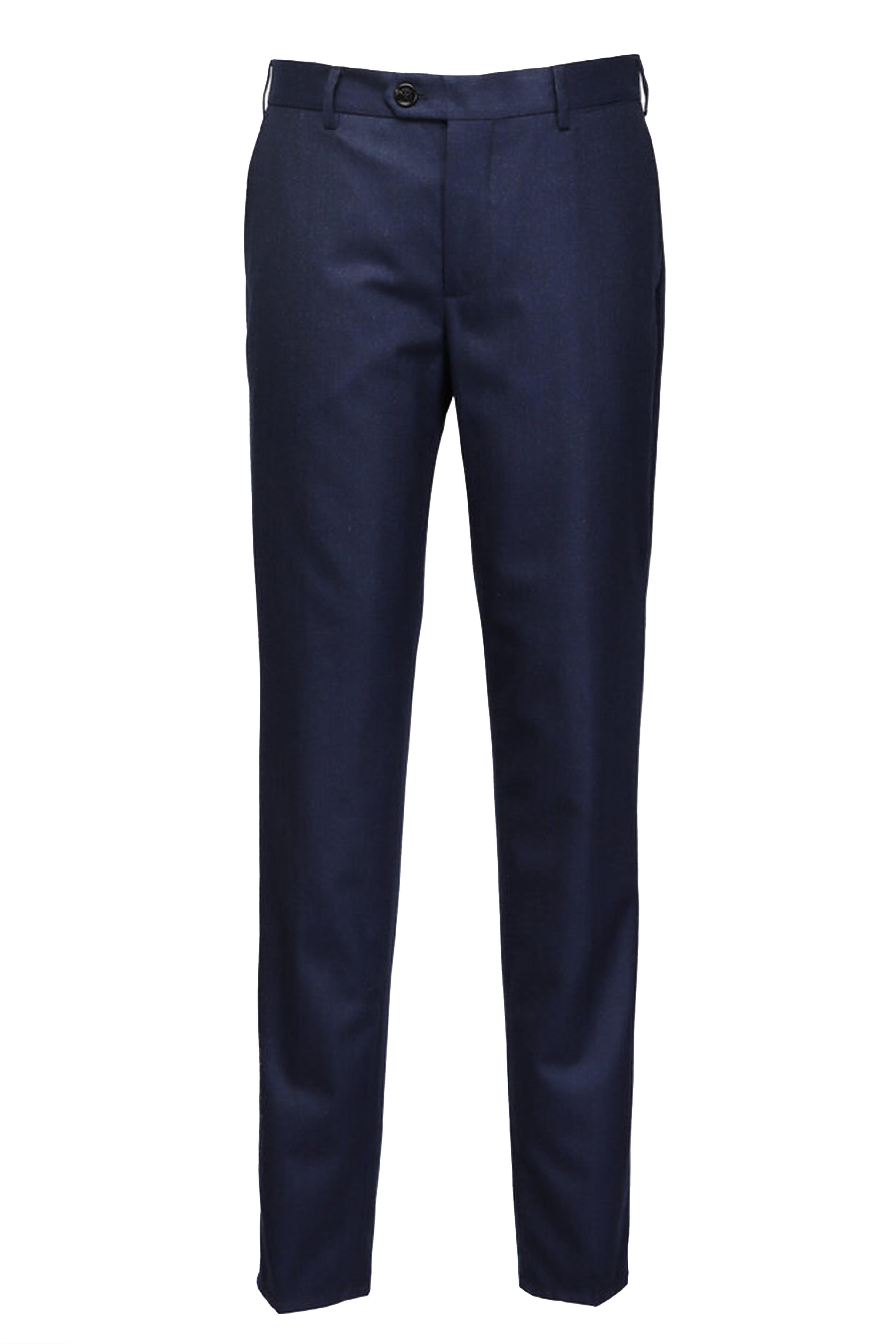 Brunello Cucinelli - Dark Blue Wool Dress Pant | Mitchell Stores