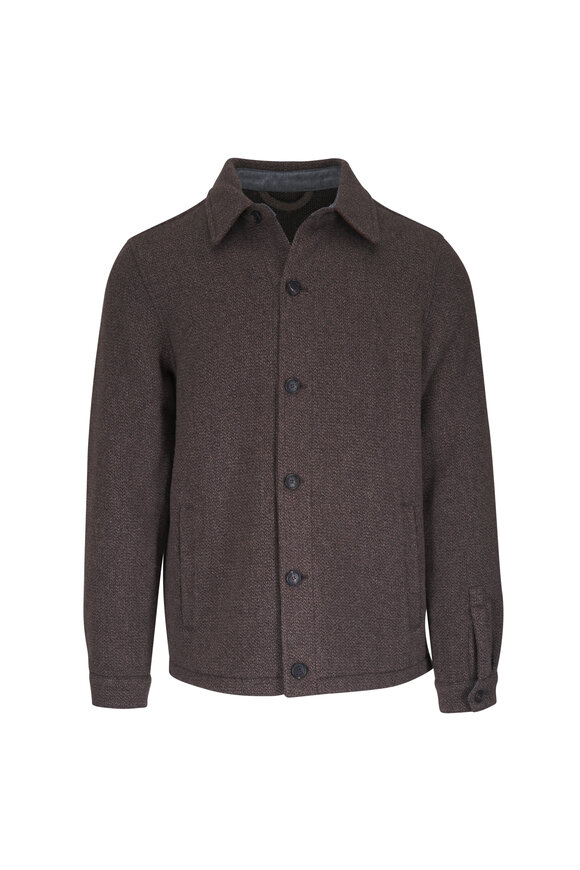 Manto Brown Wool, Silk & Cashmere Jacket - view 1