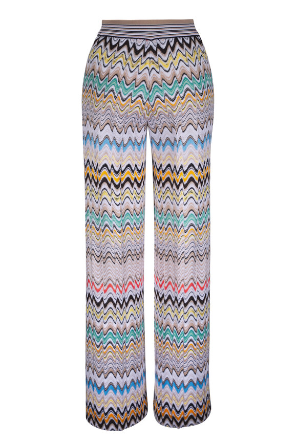 Missoni Beige Multi Chevron Pant - view 3