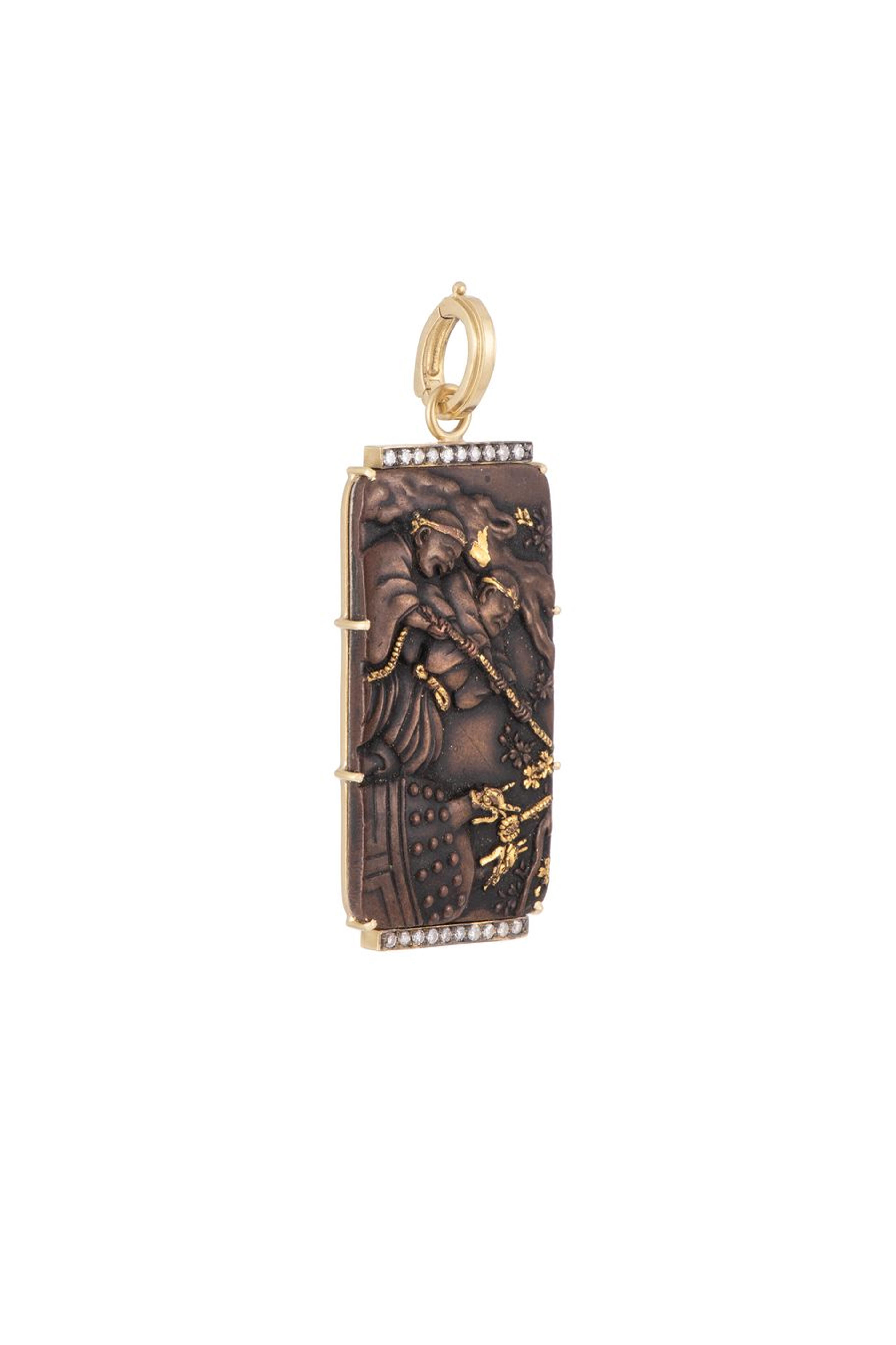 Sylva & Cie - Shakudo Tresor Pendant - view 2