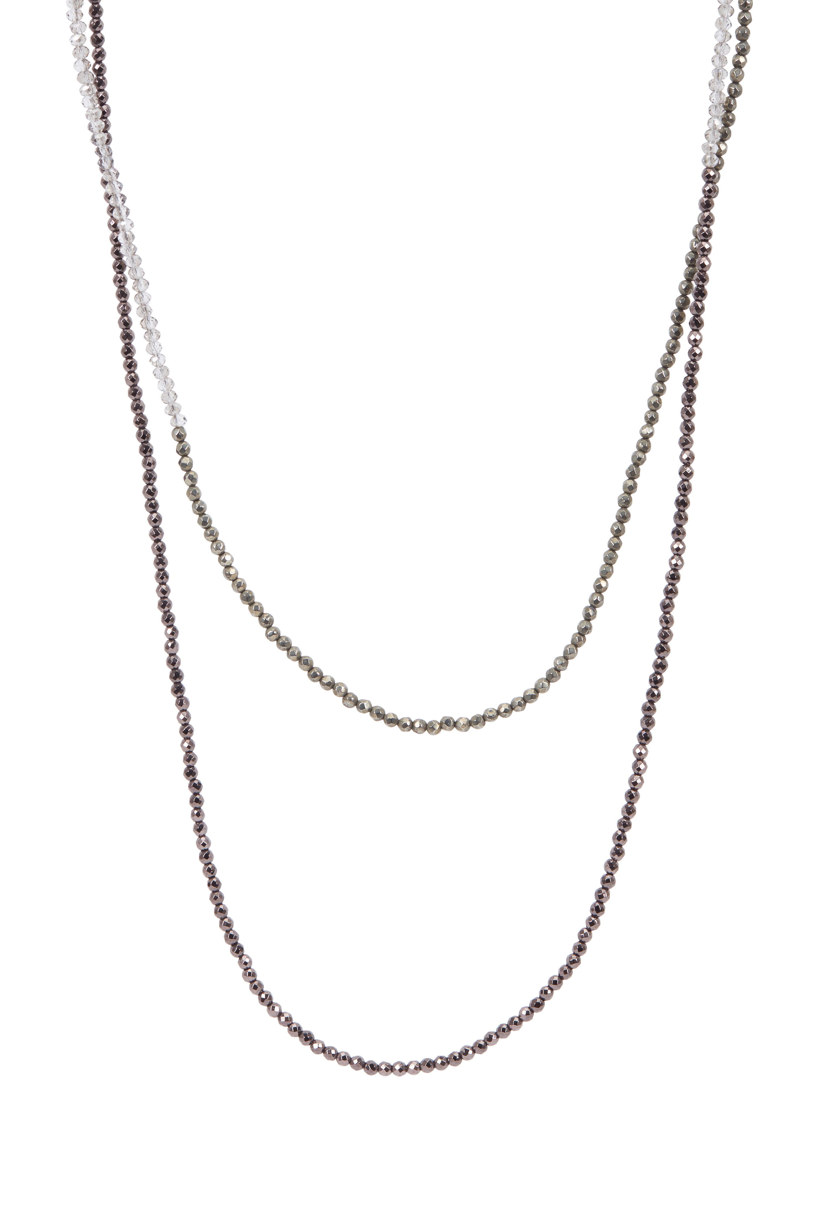 Brunello Cucinelli Hematite And Sterling Silver Bracelet