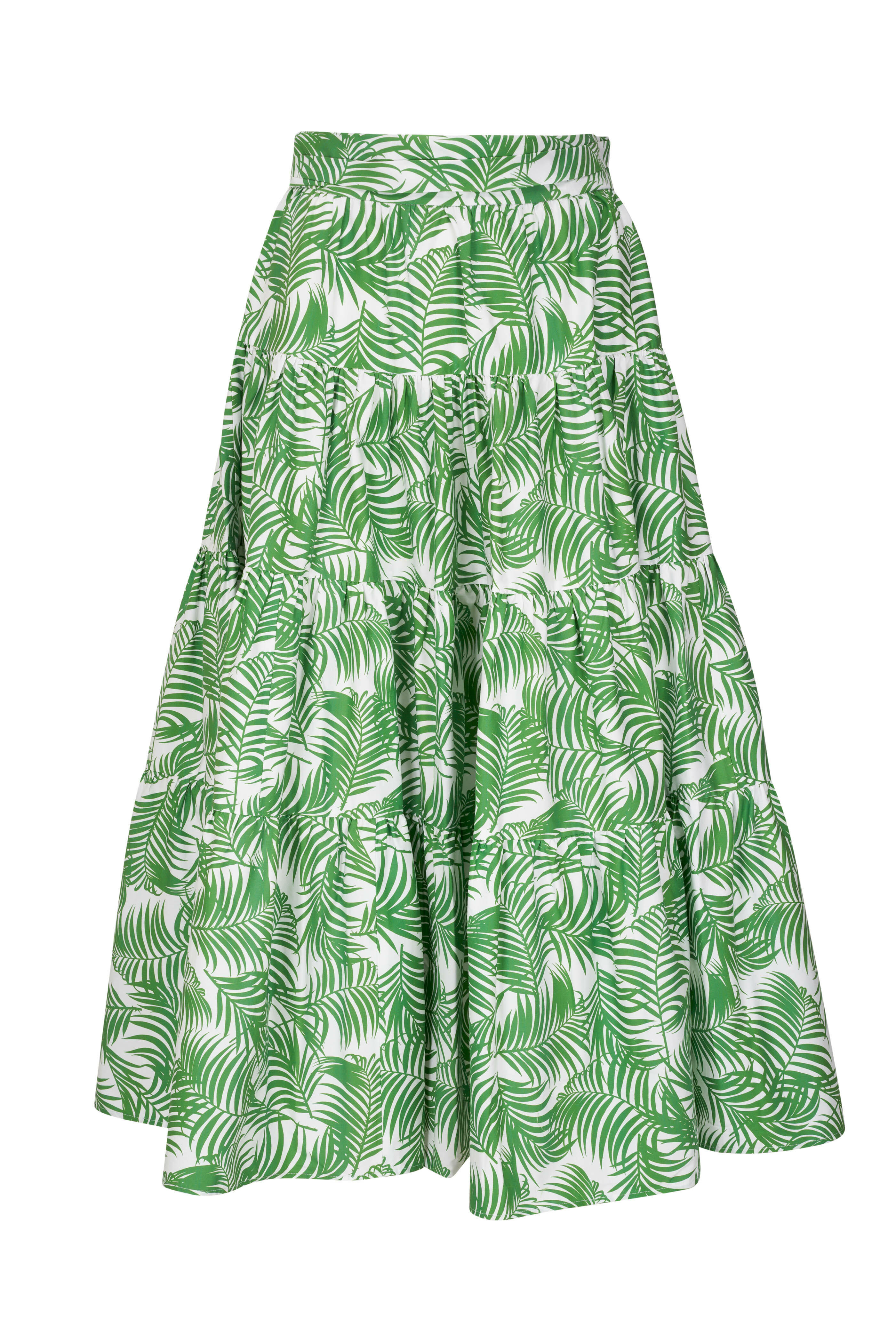 Carolina Herrera - Grasshopper Multi Tiered Midi Skirt