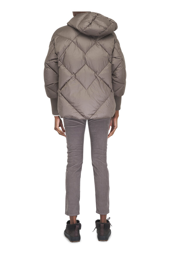 Bogner Sheryl Gray Brown Down Coat - view 3
