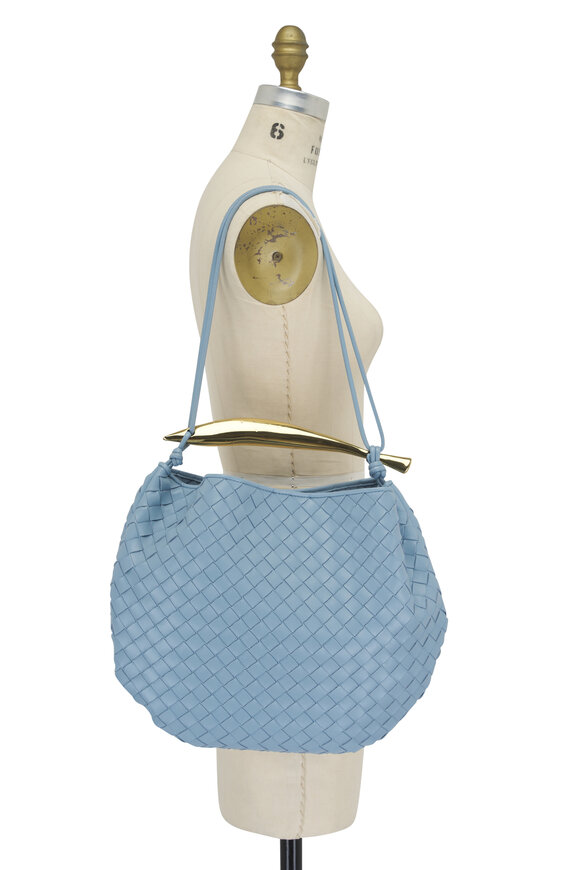 Bottega Veneta - Medium Sardine Ice Intrecciato Leather Bag