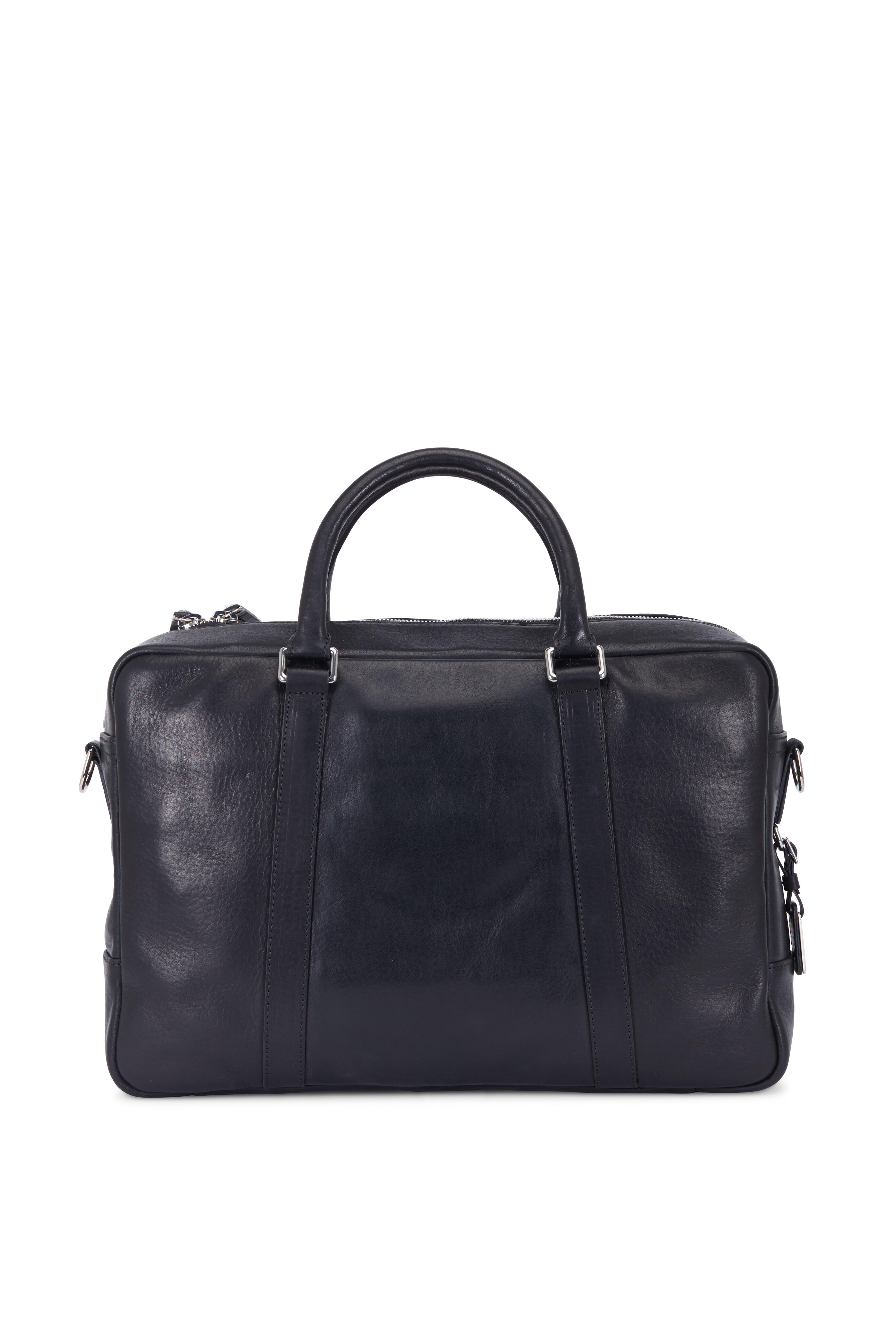 Shinola - Black Leather Slim Briefcase