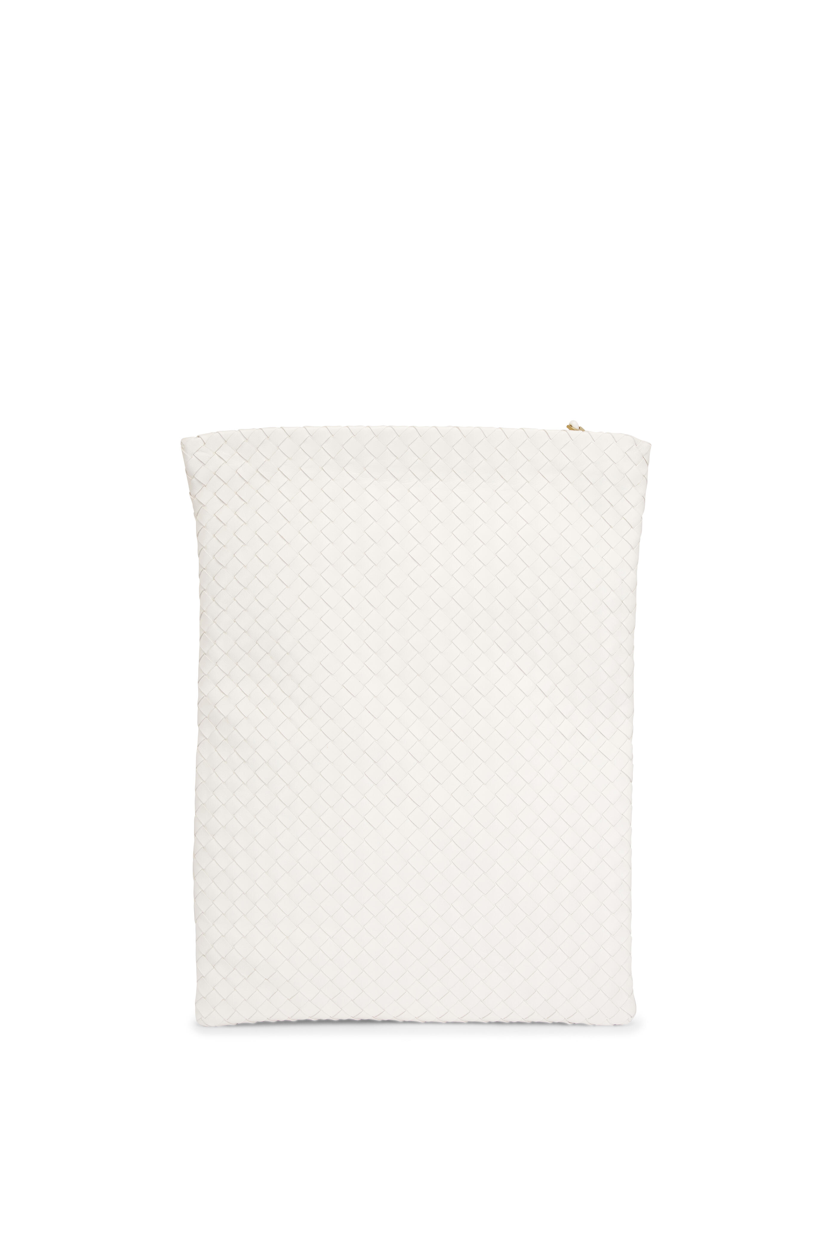 Bottega Veneta - Giornale Alabaster Intrecciato Leather Pouch