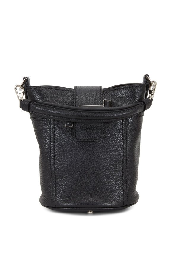 Tod's - Double T Black Leather Small Bucket Crossbody Bag