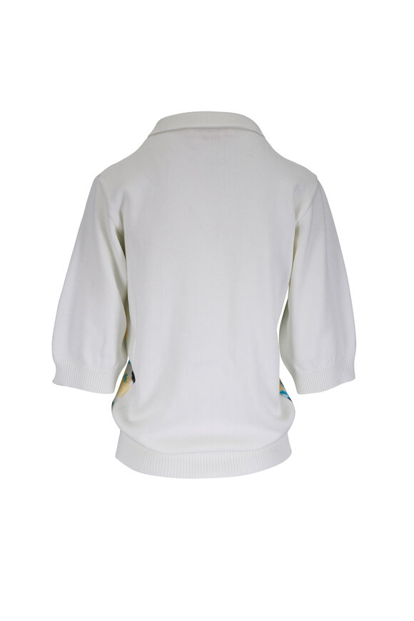 Marni Vanilla Floral Print Zip Up Cardigan - view 3