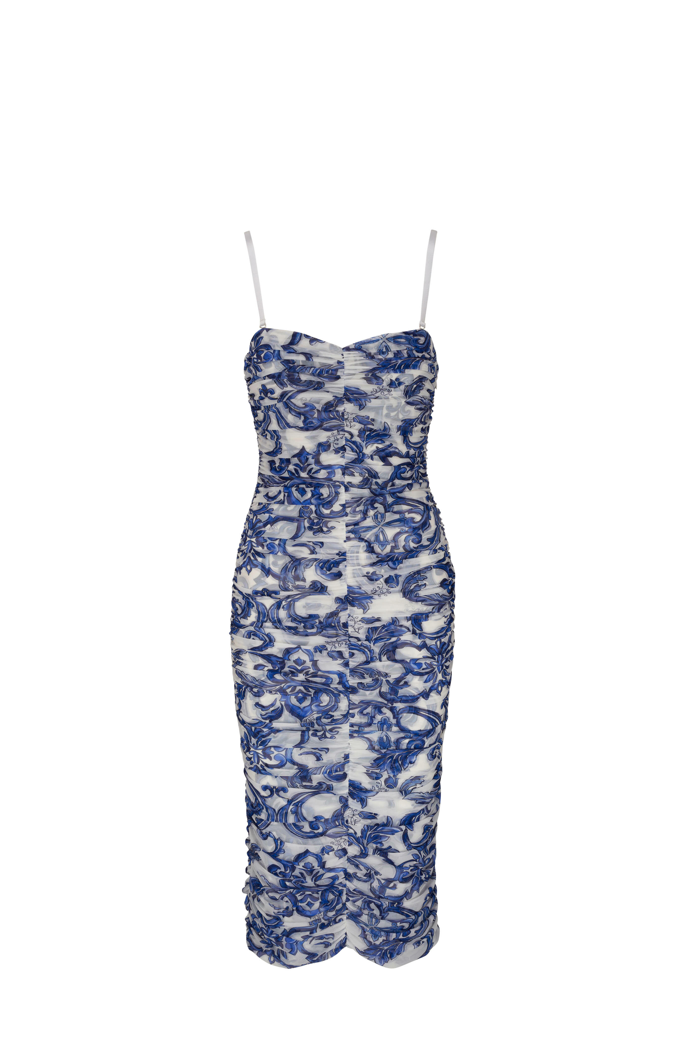 L'Agence - Caprice Mediterranean Toile Midi Dress