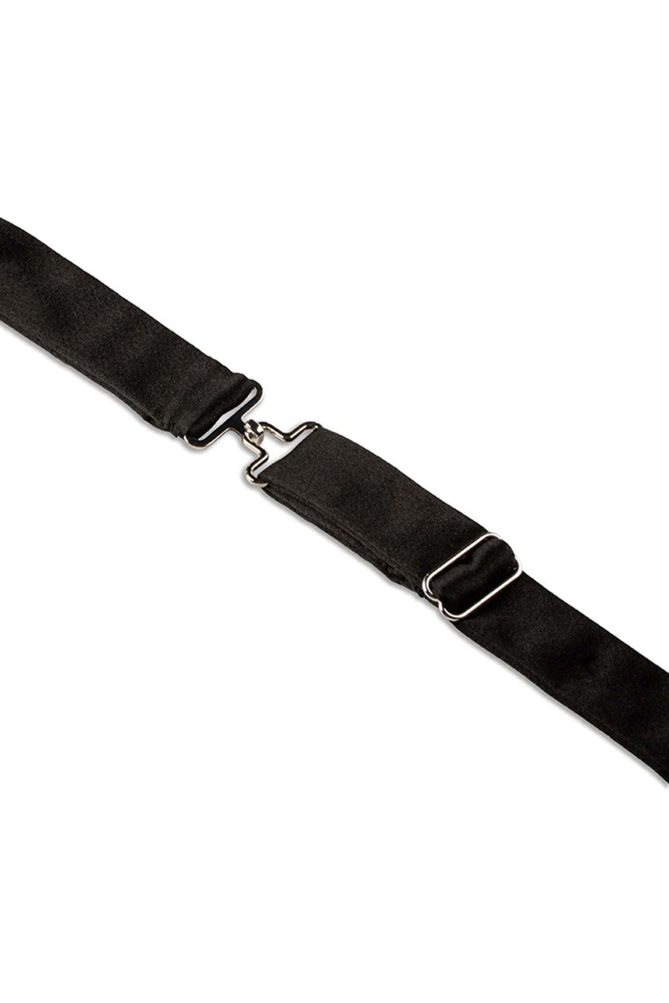 Shawn Christopher - Black Large Satin Bow Tie