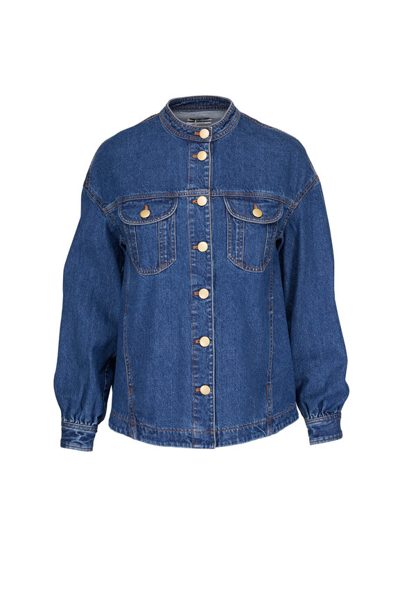 CO Collection - Gathered Denim Jacket