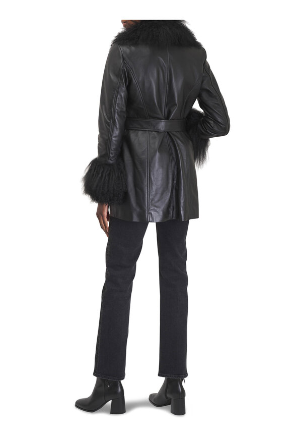 Nili Lotan Sefa Black Leather Jacket - view 4
